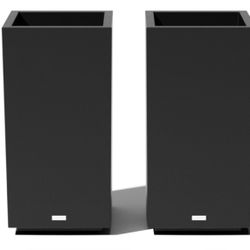 2 New Veradek Block Series Pedestal Planters (Pots)