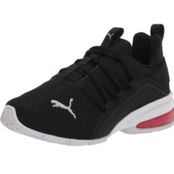 PUMA Axelion Mesh PS Unisex Toddler Black, Red and White Size 4.5 C
