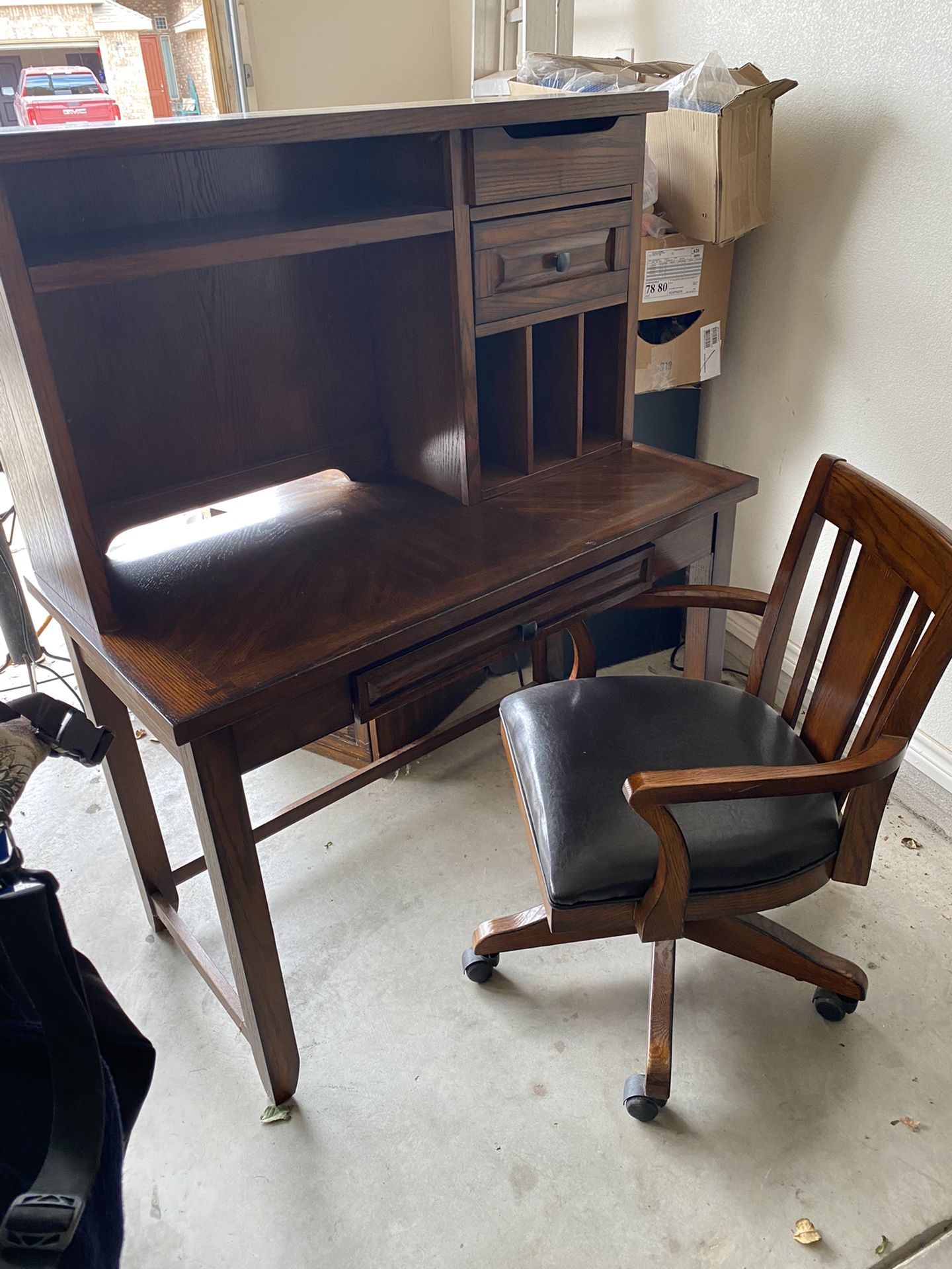 Computer desk with chair and filing cabinet (3 Pc Set)
