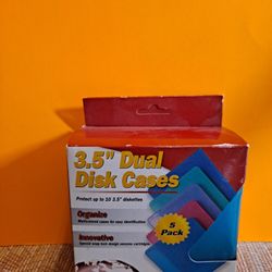 Belkin Components 3.5 Dual Diskette Case 5 Pk Media Storage Box-$8.00