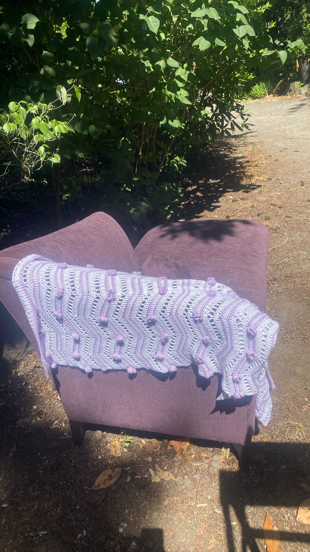 Purple Fainting Couch