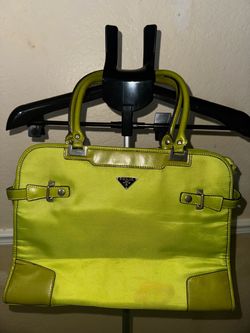 Nylon Handbag Lime Green