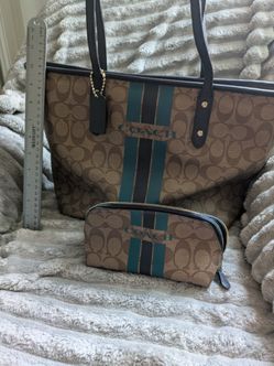 Coach Tote Bag And Mini Makeup Bag