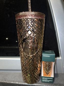 Rose gold Starbucks Tumbler