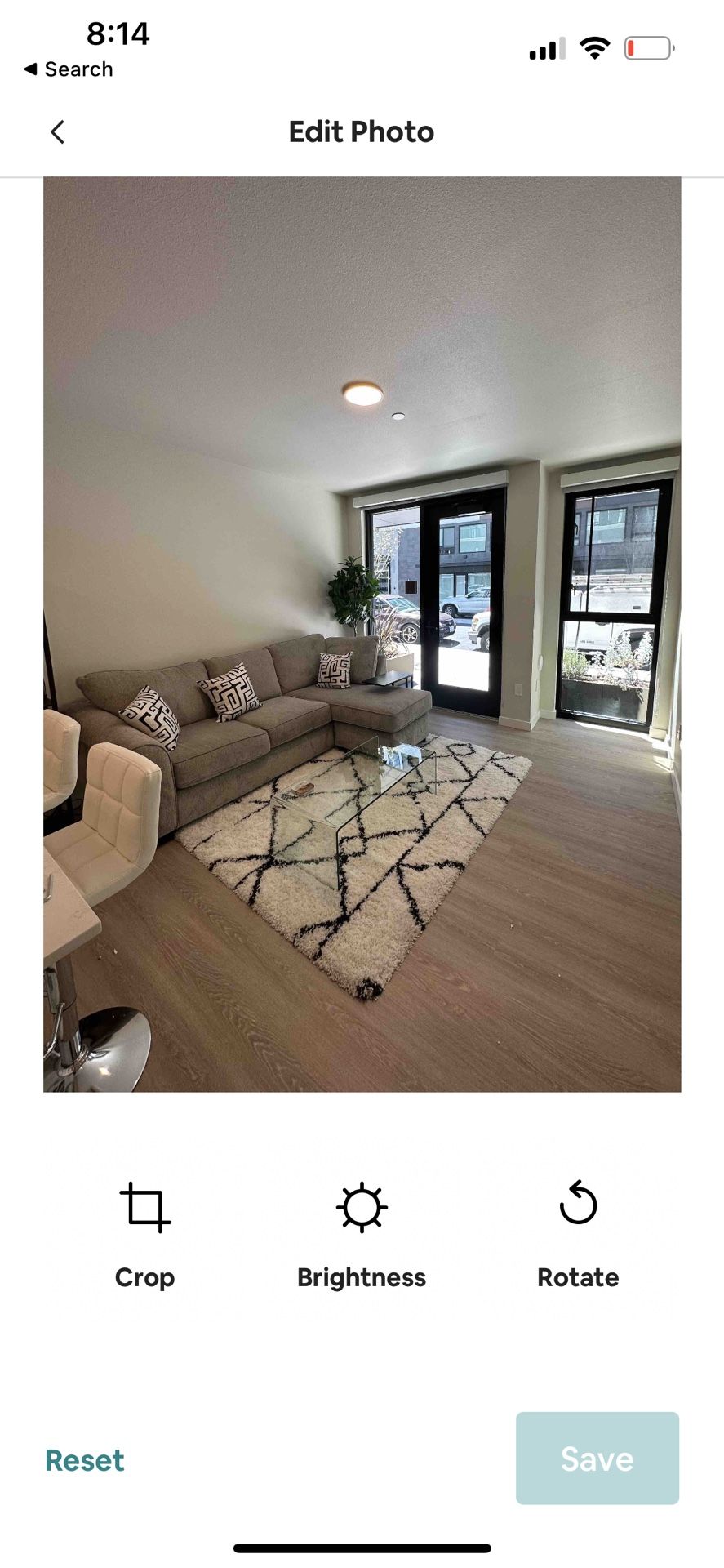 Grey couch sectional