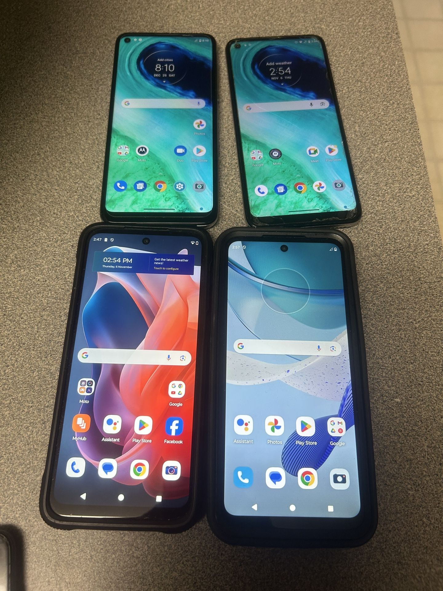 4 Unlocked Phones- Works With Any Network