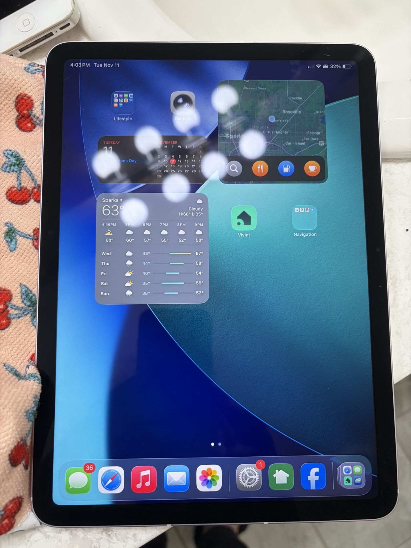 2025 11” iPad Air 7th Gen 256gb WiFi+cellular Purple