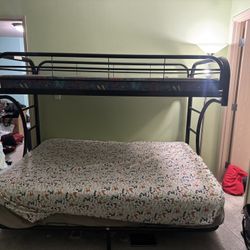 Twin/Full Sofa Bunk Bed W/ Matresses