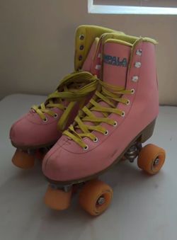 Impala Roller Skates Pink and Yellow