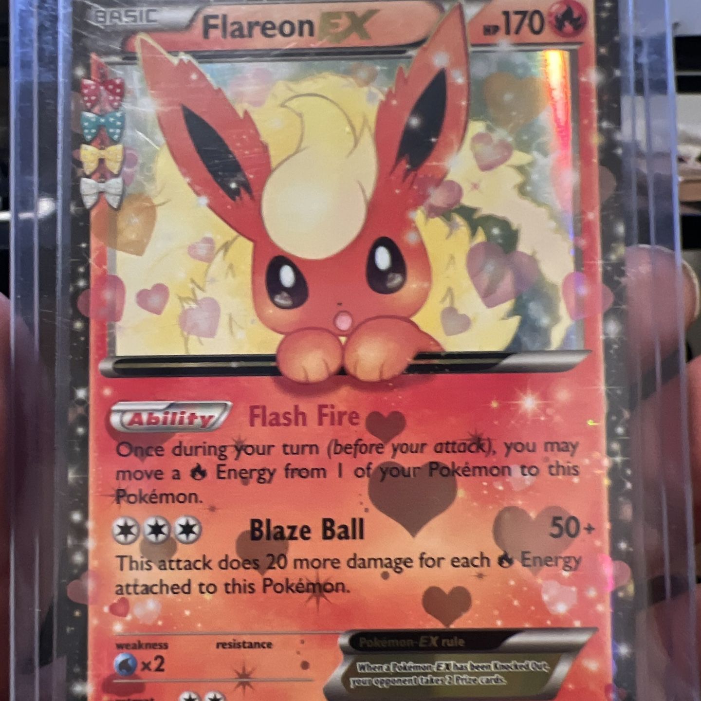 flareon ex pokemon card Just pulled this out of a prismatic evolutions pack. Is it worth grading?? : r/Pokemoncardappraisal shuffle your deck Flareon EX Generations Radiant Collection