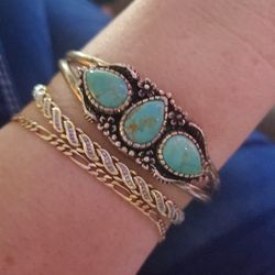 Sterling Silver Turquoise Cuff Bracelet