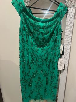 Green Beaded Sequin Formal Dress