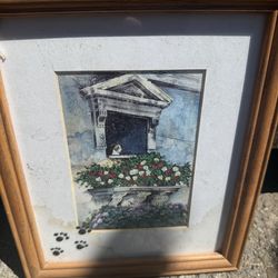 Watercolor Portuguese Village Art – Rural Landscape