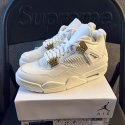 Jordan 4 Retro Sail Metallic Gold