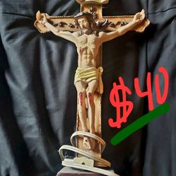God on the cross lamp