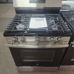 30 in.5-Burners Free-Standing Gas Range in Stainless Steel with Crisp Mode