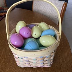Easter Basket And Eggs