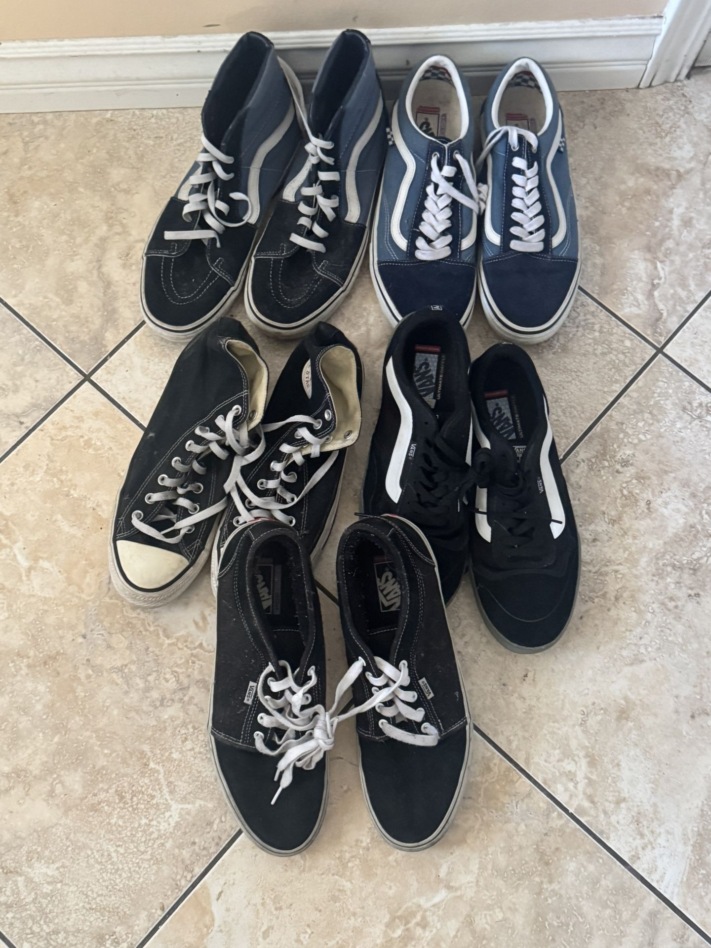 Vans And Converse Shoes