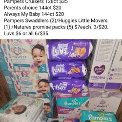 LAST OF THE SIZE 3 DIAPERS