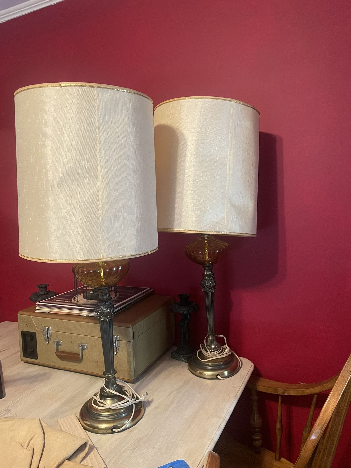 Antique Side Table Lamps