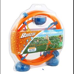 Banzai Wigglin Water Sprinkler 12’L Outdoor Lawn Sprayer Summer Kids Family Fun Ages 3+