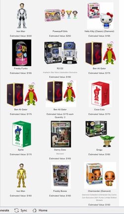 Large Diamond Pop Funko Collection & Funko Soda Collection
