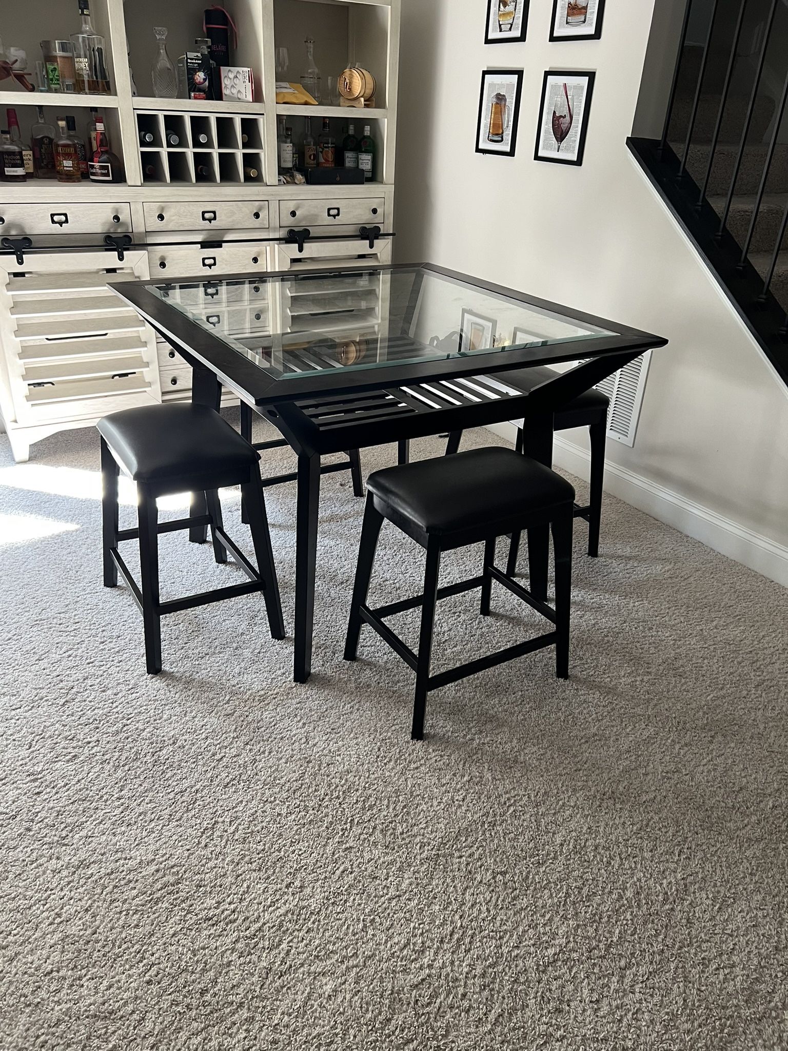 Table and Barstools