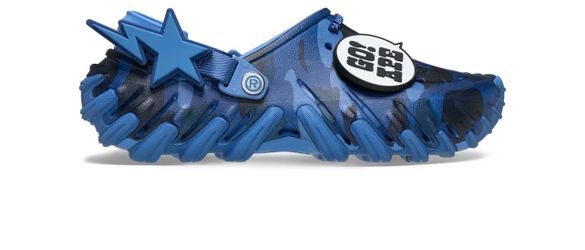 Bape clog  blue camo