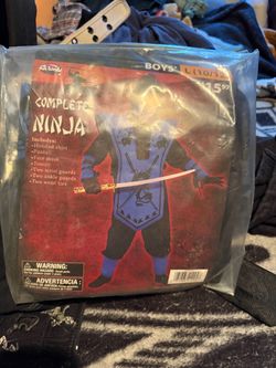 Ninja costume kid size : lg 10/12