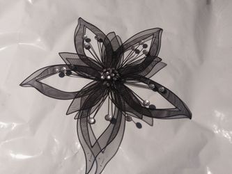 Black Mesh Flower Wall Art Decor