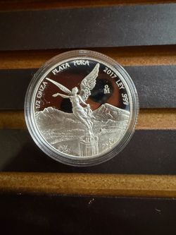 2017 Mexican proof 1/2 oz .999 Silver Libertad coin
