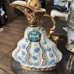 Vintage 1970 Jim Beam 155-Month Old Whiskey Decanter Bottle, No alcohol,  No box
