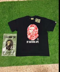 Pink bape shirt