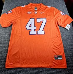 Clemson Tigers Mens Small - 3XL Orange Stitched Jersey New