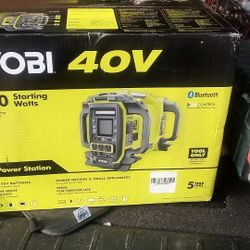 THIS IS A BRAND NEW NEVER OPENED  RYOBi 40v  POwer Station