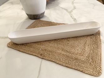 Baguette ceramic long boat serving dish
