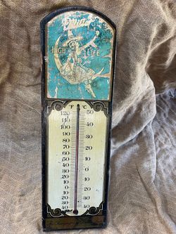 thermometer Vintage Miller highlife beer wall thermometer