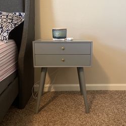 2 Grey Bed Side Tables 