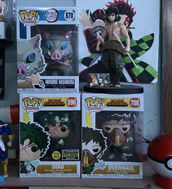 Funko Pops  StarWars, Deku, Overhaul, Inoske+ Figure  For Sale! 