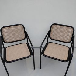 2 indoor outdoor chairs
