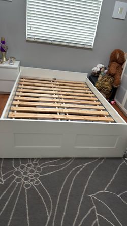 Full Size Bed - White  IKEA