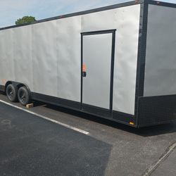 8.5x26ft Enclosed Vnose Trailer Brand New Moving Storage Cargo Traveling Car Truck ATV UTV SXS RZR Motorcycle Hauler