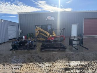 2024 CATERPILLAR 289d3 skid steer mulcher package deal
