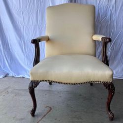 Upholstered Mahogany Side Chair