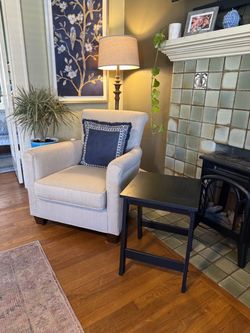 Pair of Black Square End Tables