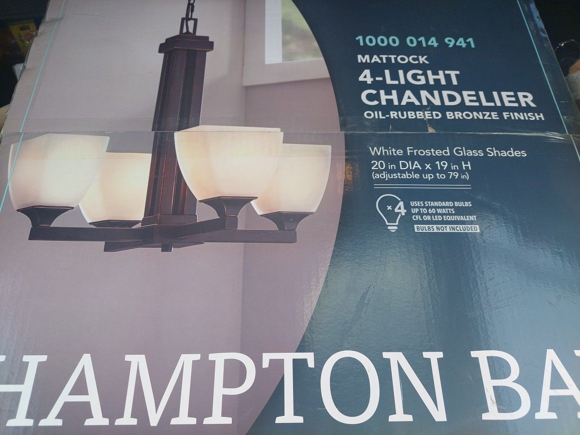 HAMPTON BAY CHANDELIER 