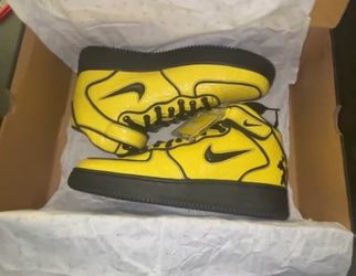Lil Yachty Nike Air Force 1 Mid Yellow ComplexCon exclusive SIZE 10