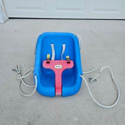 Little Tikes Snug 'n Secure 2-in-1 Blue Swing with Adjustable Straps *Great Bridge