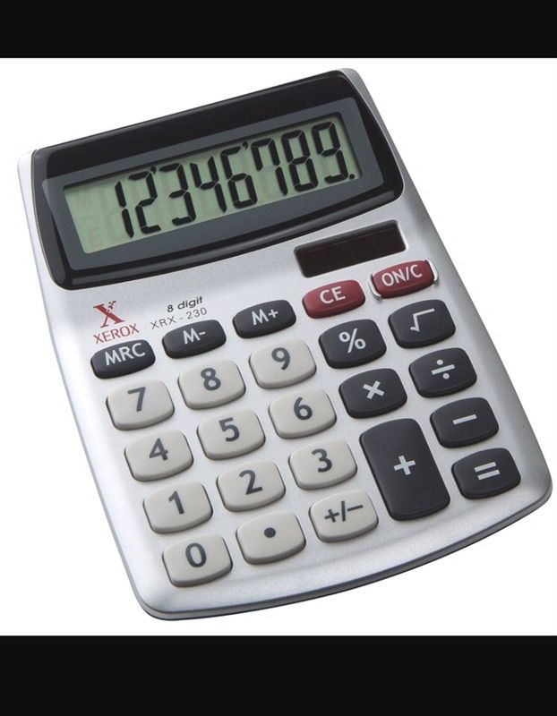 Xerox adjustable desktop Calculator.