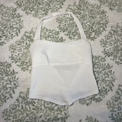 White Halter Top